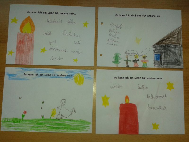 Ein Licht Das Uns Zueinander Führt Ich bin ein Licht - Grundschule Eidertal